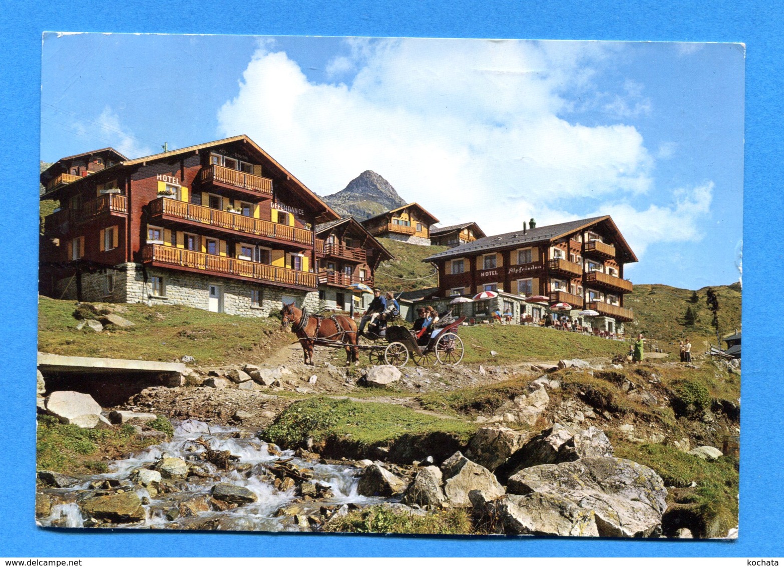 NY507, Hotel Alpfrieden Und Dépendance, Bettmeralp, Klopfenstein, GF, Circulée 1966 - Bettmeralp