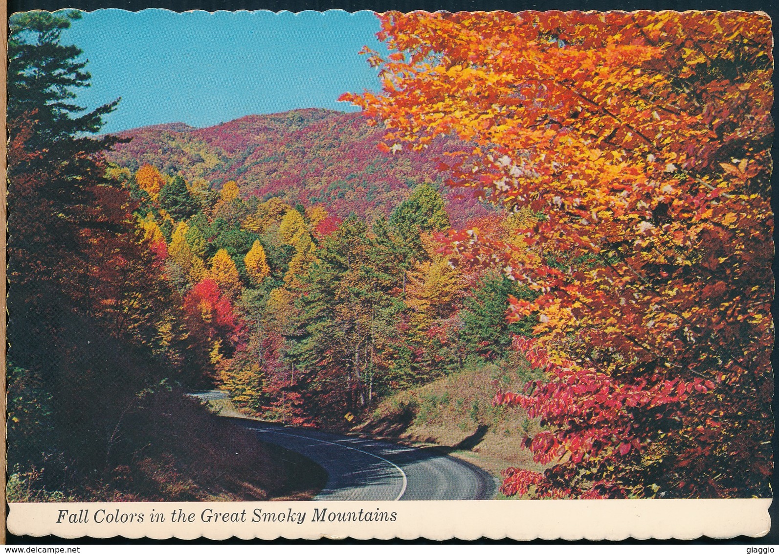 °°° 19693 - USA - TN - FALL COLORS IN THE GREAT SMOKY MOUNTAINS - 1973 With Stamps °°° - Smokey Mountains