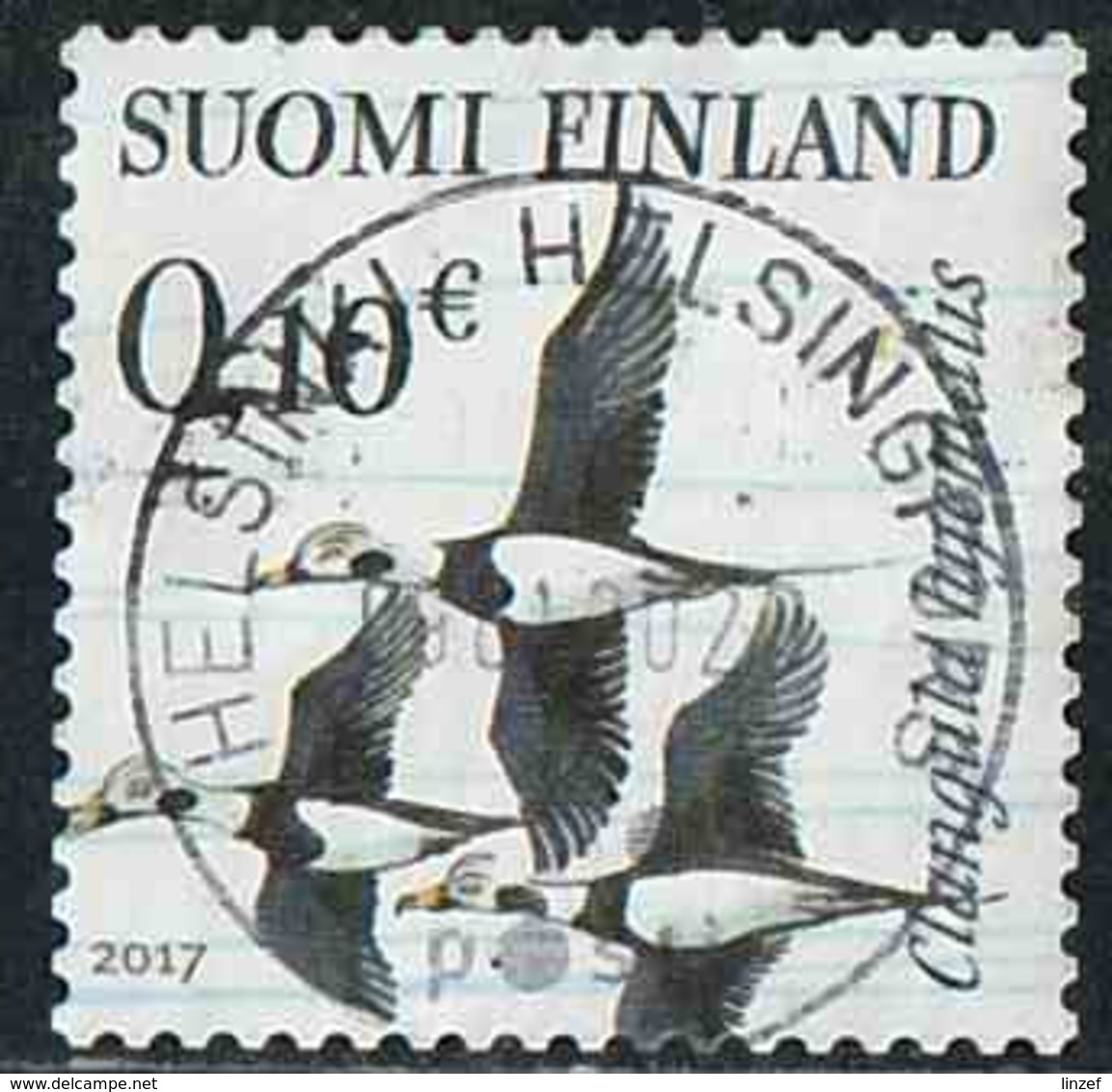 Finlande 2017 Yv. N°2467 - 0,10€ Harelde Kakawi - Oblitéré - Used Stamps