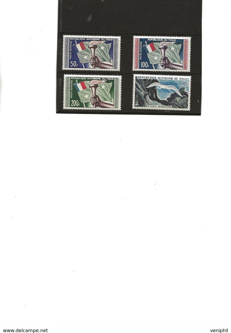 TOGO - POSTE AERIENNE N° 25 A 28 NEUF SANS CHARNIERE -ANNEE 1959 - COTE : 32 € - Unused Stamps