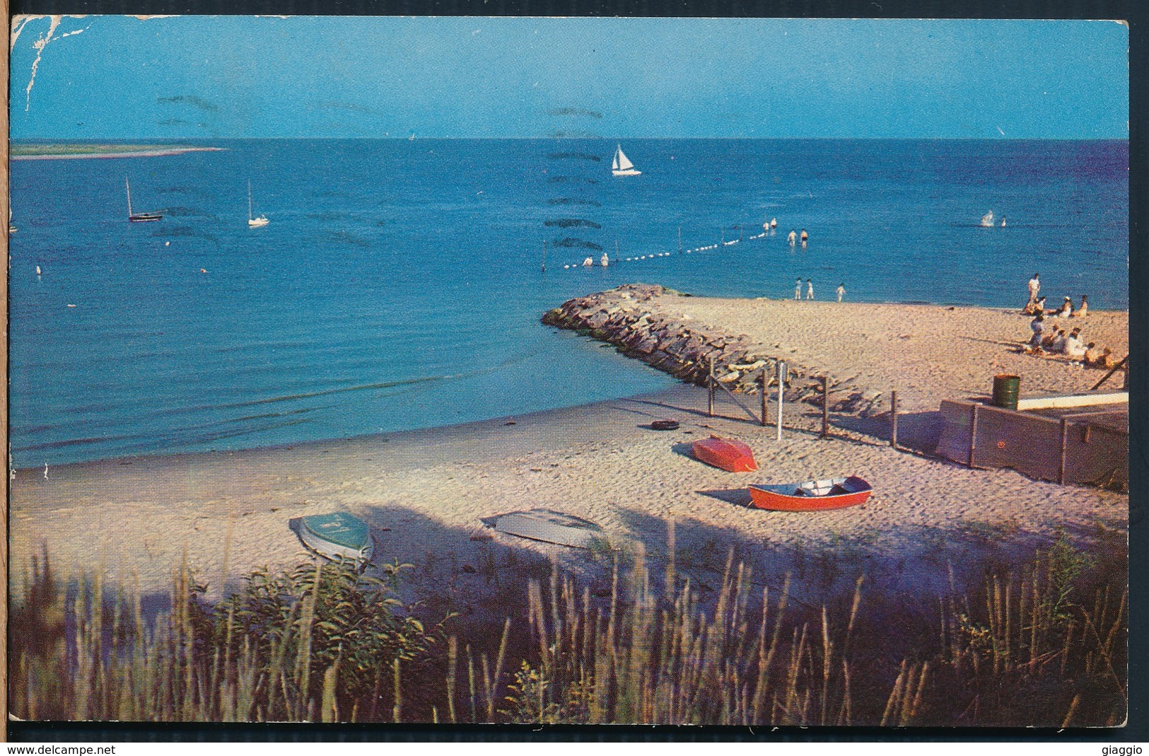 °°° 19707 - USA - MA - CAPE COD - COTUIT BEACH - 1957 With Stamps °°° - Cape Cod