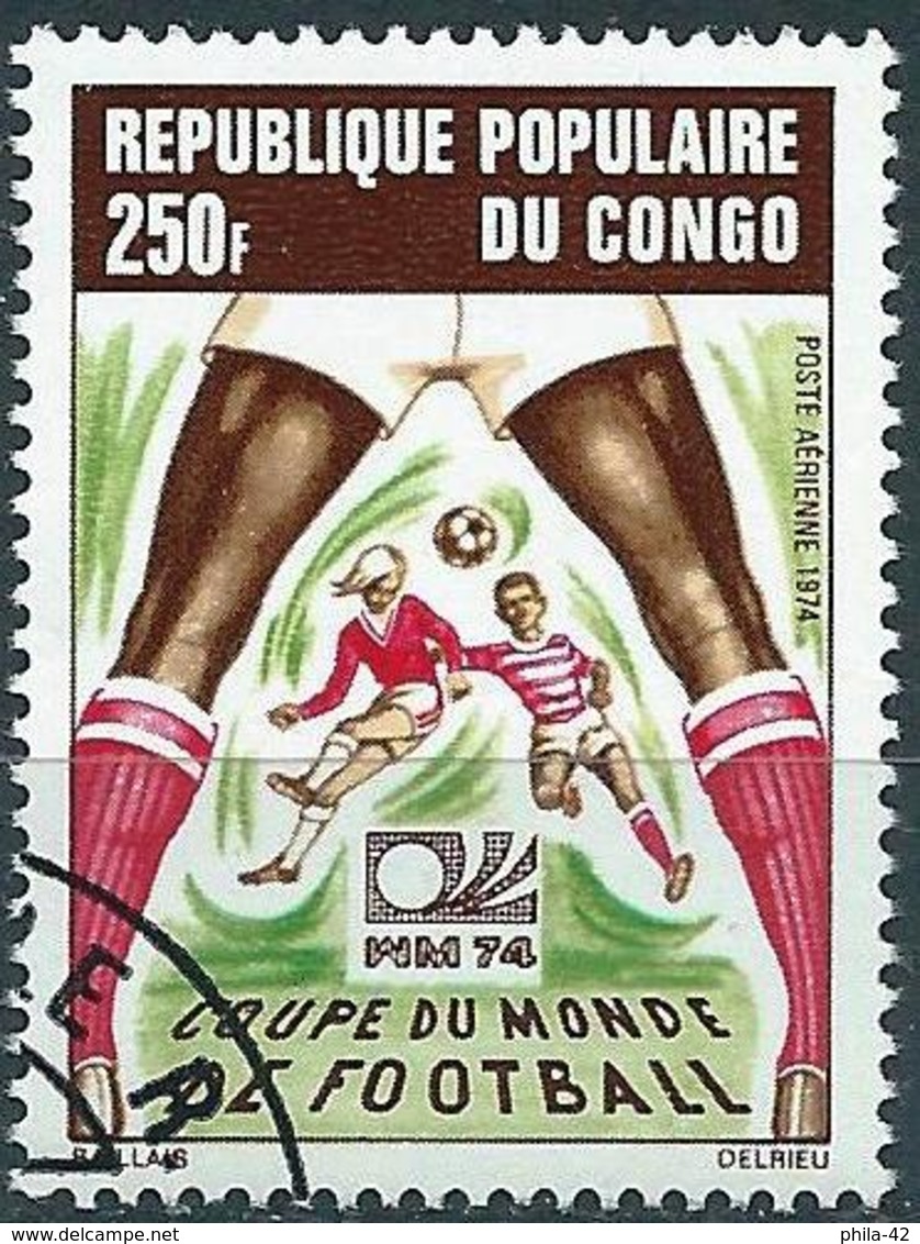 Congo (Braz) 1974 - Mi 411 - YT Pa 188 ( World Football Cup ) Airmail - Oblitérés