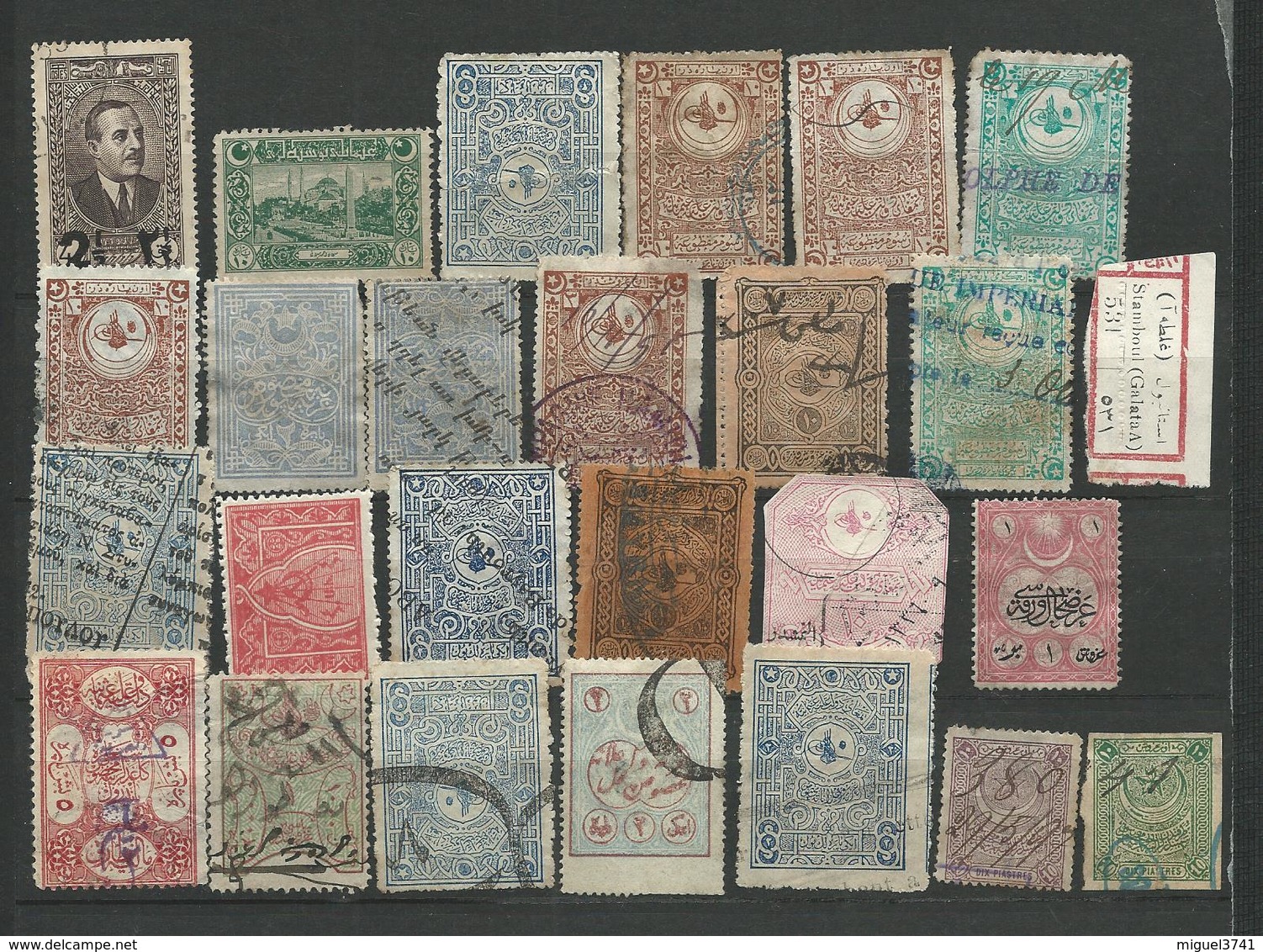 TURQUIE Fiscaux Autres + Surcharges - 26 Timbres Lot 7 - Tous Differents Voir DETAIL ANNONCE - Autres & Non Classés