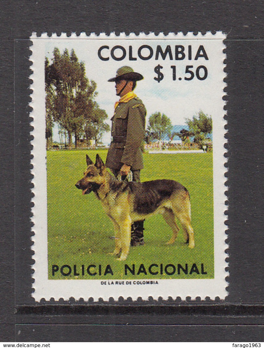 1976 Colombia  Police Dog Complete Set Of 1 MNH - Colombia