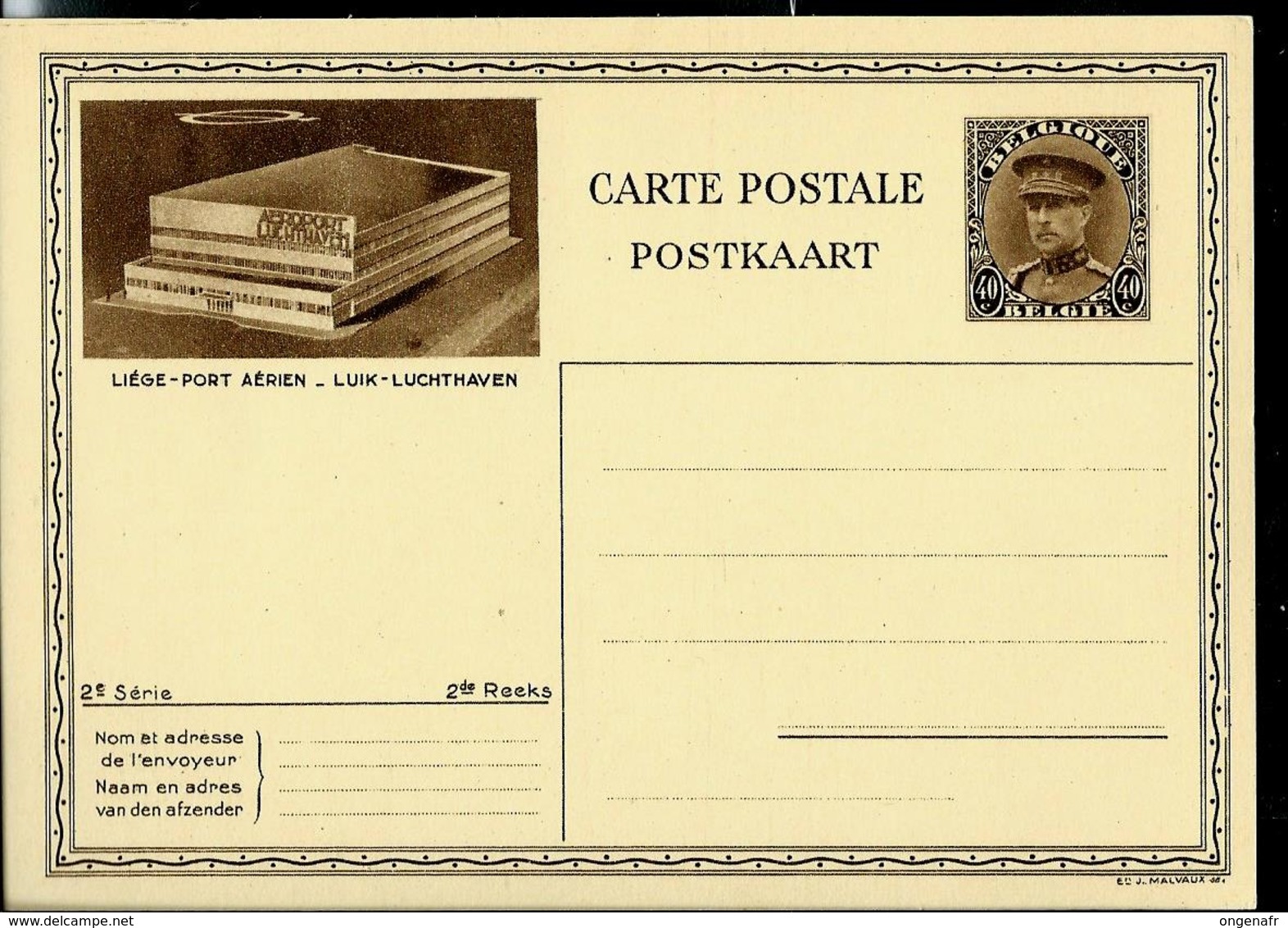 Carte N° 10. Vue 18.  Liège - Port Aérien - Luik - Luchthaven - Cartes Postales Illustrées (1971-2014) [BK]