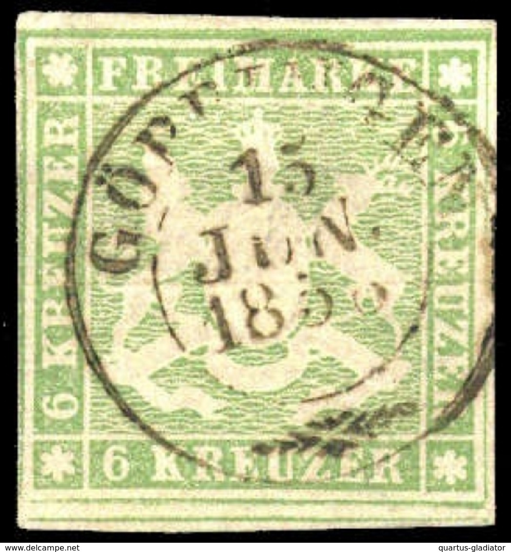 1857, Altdeutschland Württemberg, 8 A, Gest. - Autres & Non Classés