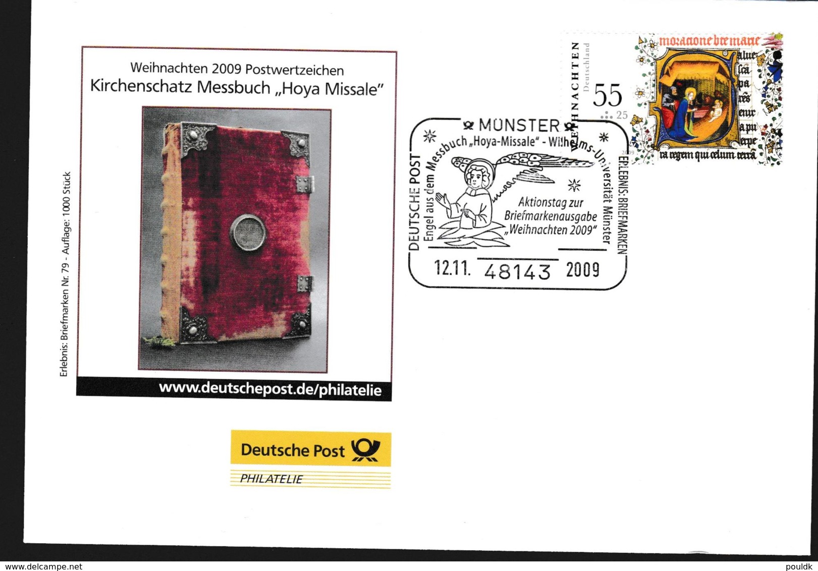 Germany Cover Münster 2009 Kirchenschatz Messbuch Hoya Missale (G110-1) - Storia Postale