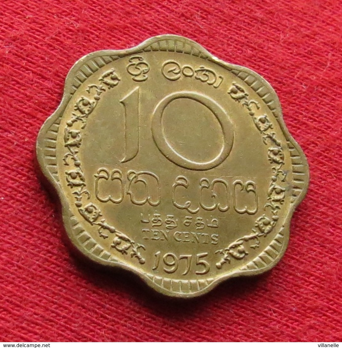 Sri Lanka 10 Cents 1975 KM# 140   *V2 - Sri Lanka