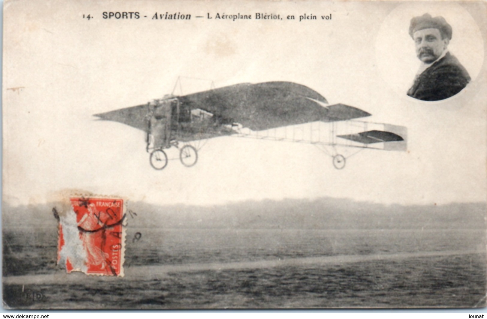 Avion - Sports Aviation - L'aéroplane Blériot, En Plein Vol - 1914-1918: 1ère Guerre