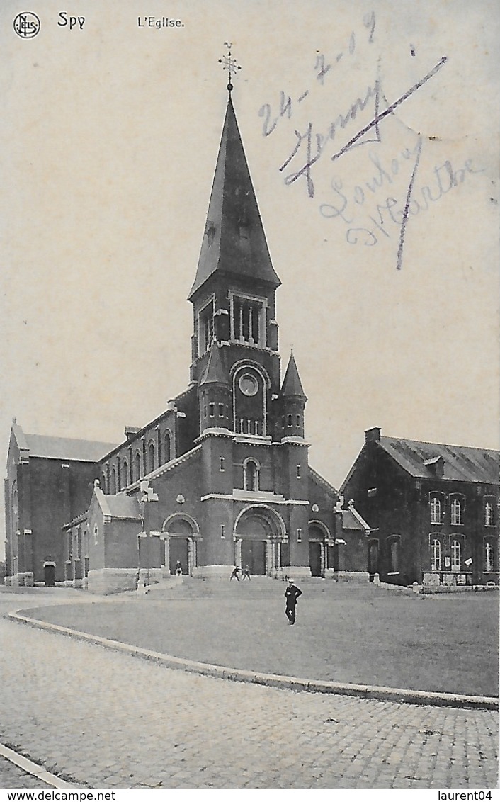 JEMEPPE SUR SAMBRE. SPY. L'EGLISE. ANIMATION - Jemeppe-sur-Sambre