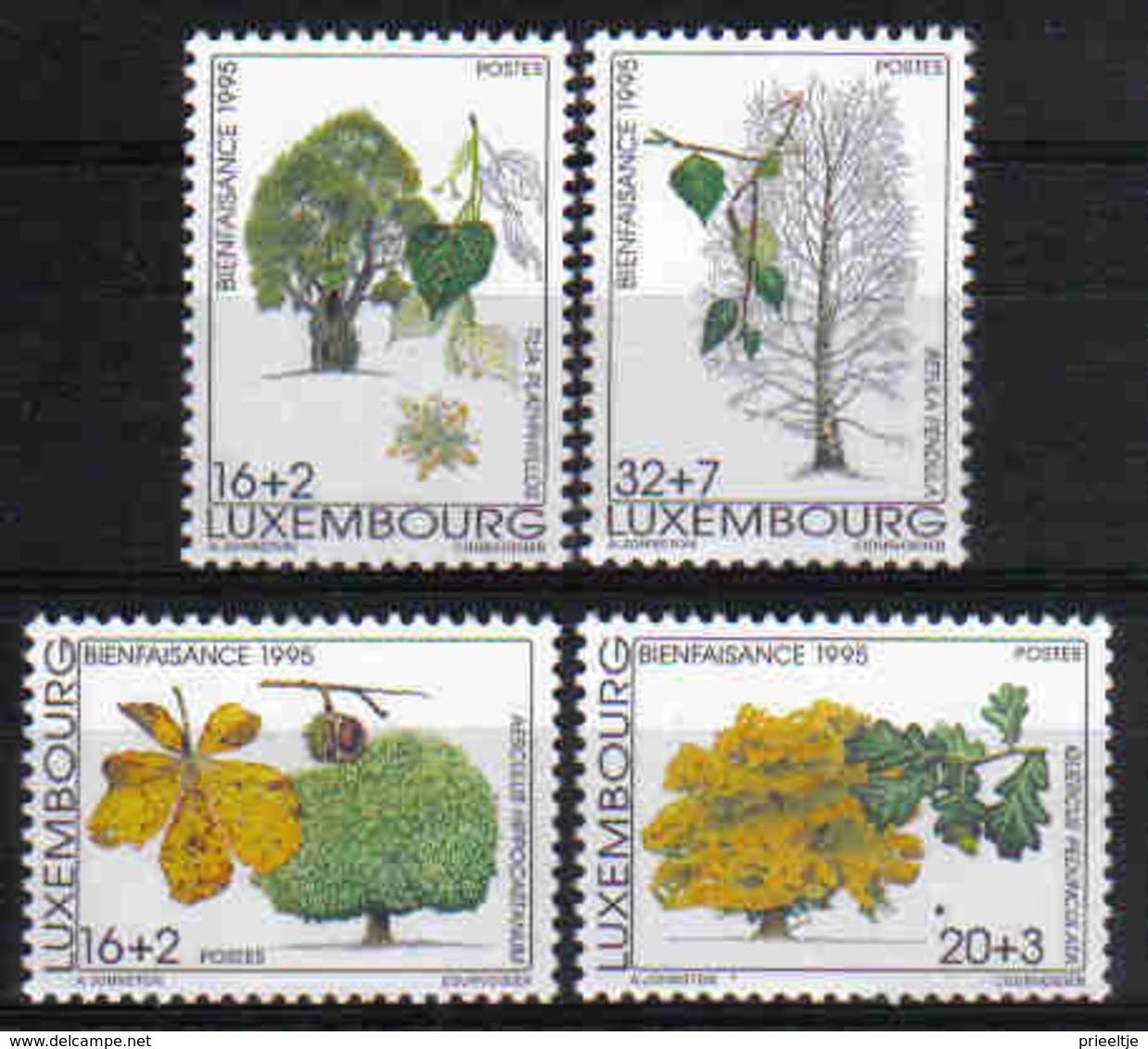 Luxemburg 1995 Trees Y.T. 1330/1333 ** - Ungebraucht