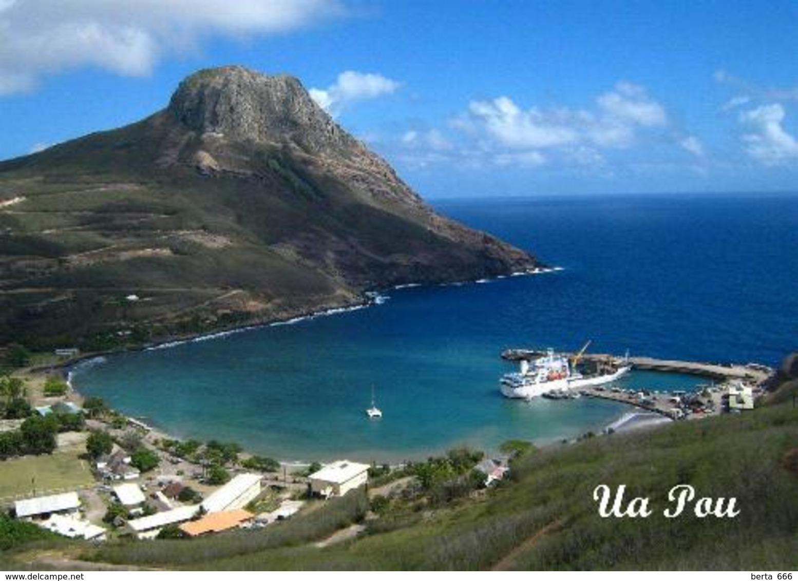 Marquesas Islands Ua Pou Aerial View New Postcard Französisch Polynesien AK - Polynésie Française