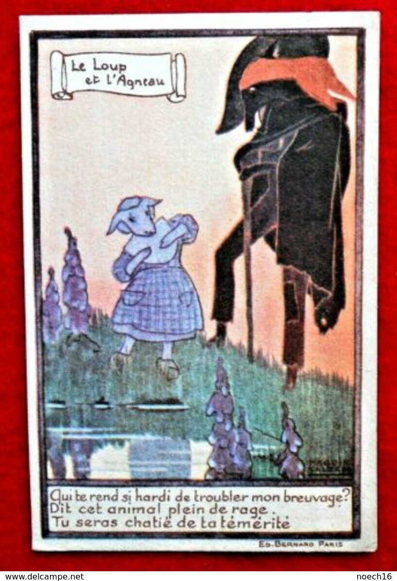 CPA Publicité - Ricqlès - Fable / Le Loup Et L'Agneau - Contes, Fables & Légendes