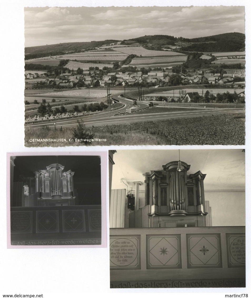 Oetmannshausen 1AK 1 Foto Ev. Kirche Orgel Eschwege Wehretal Werra-Meißner-Kreis - Eschwege