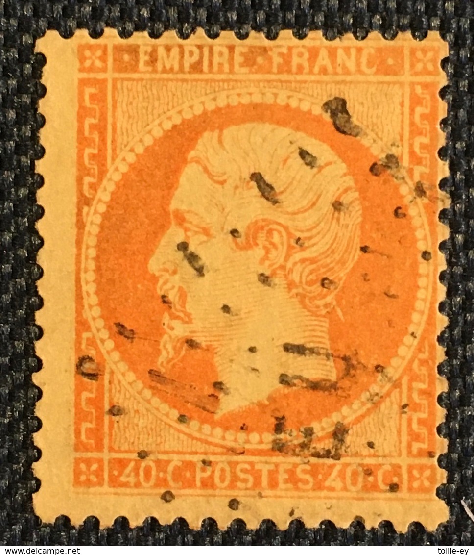 Timbre De France Classique N°23 Obl Expo-Universelle Sg Calves - 1862 Napoleone III