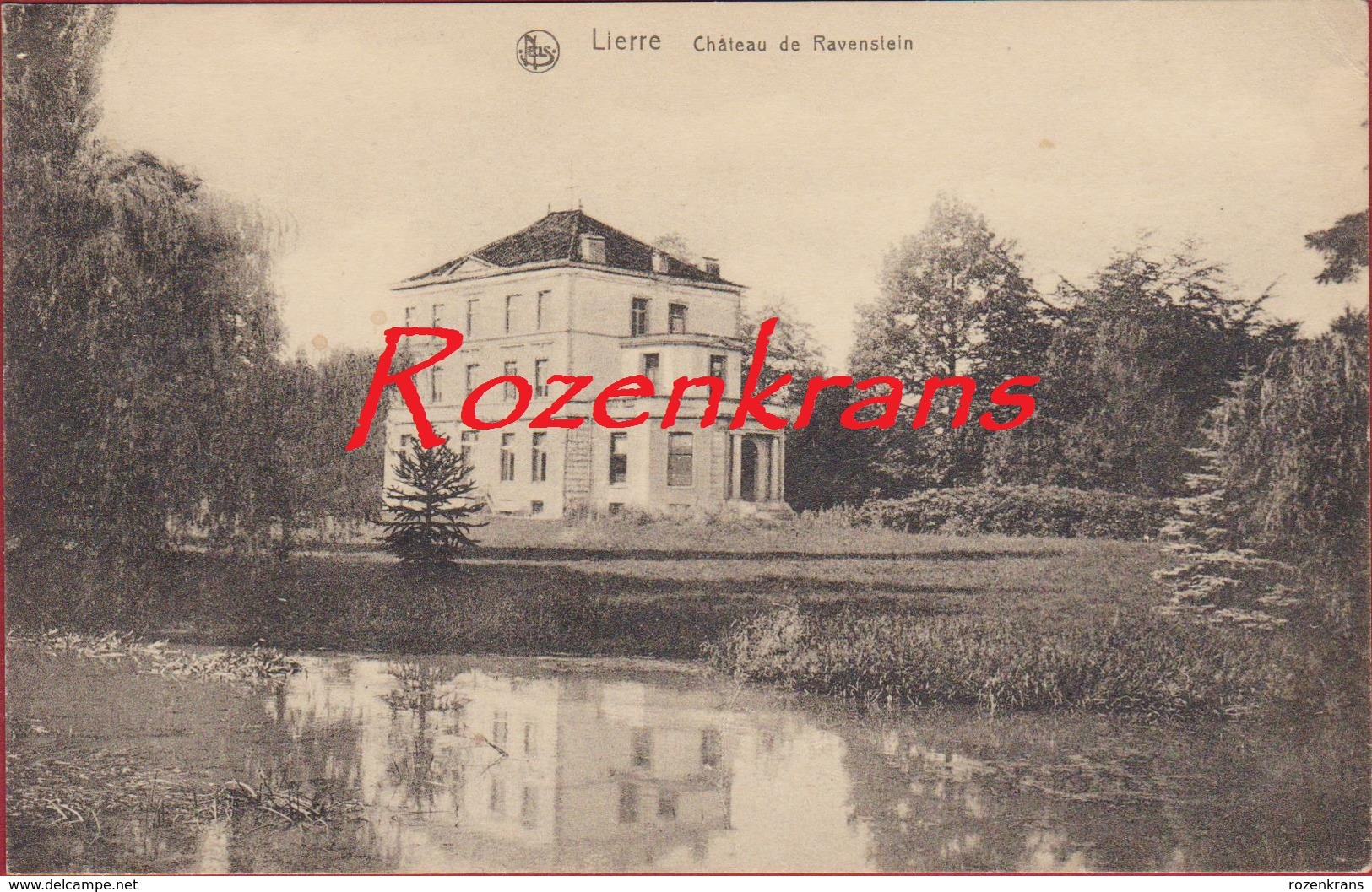 Lier Chateau De Ravenstein Kasteel Hof Van Ravenstein ZELDZAAM 1925 Menu Achterzijde (In Zeer Goede Staat) - Lier