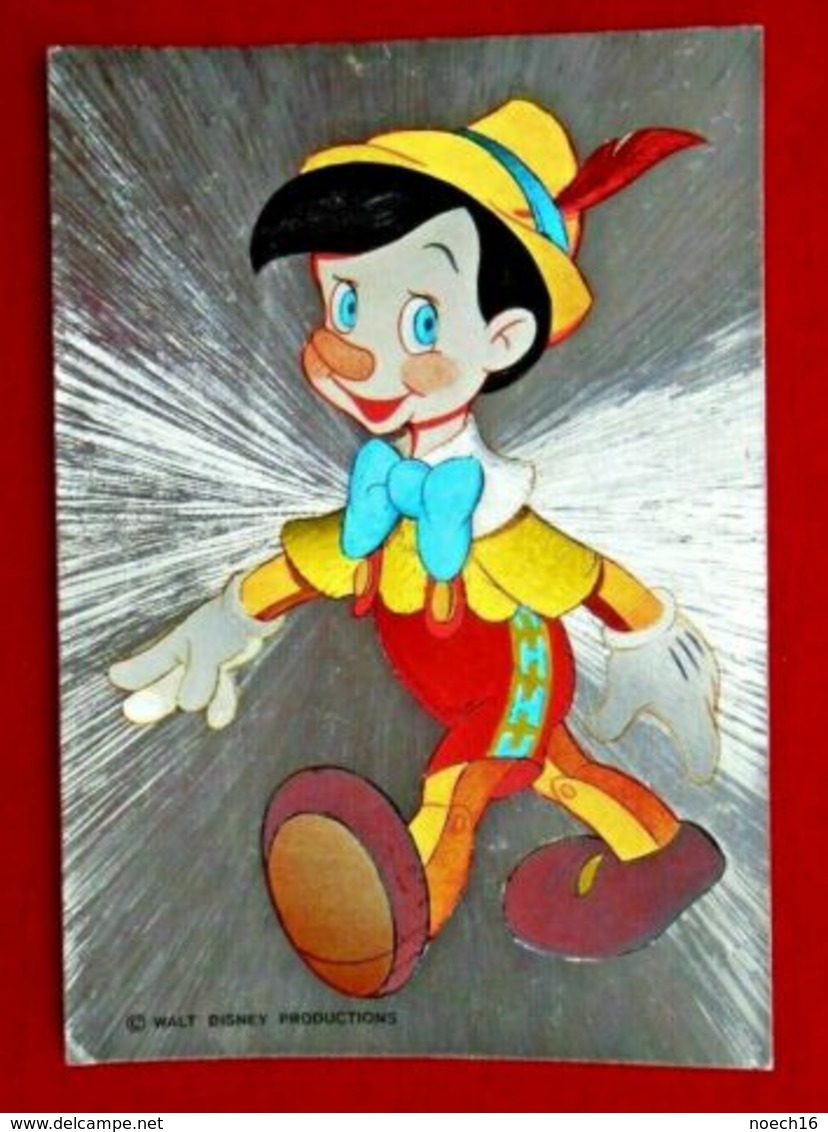 Carte Argentée/ Disney /Pinocchio - Autres & Non Classés