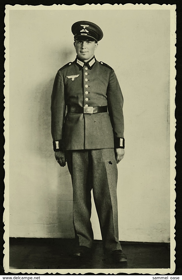 Mann In Militär-Uniform  -  Lissa / Posen  -  Foto-Ansichtskarte Ca. 1940    (12630) - Personen