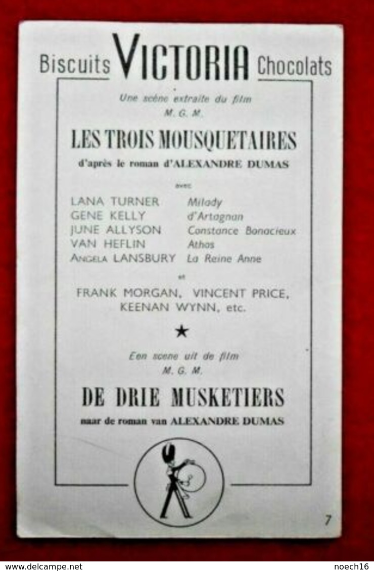 Carte Pub/ Victoria/ Les 3 Mousquetaires/ Cinéma MGM - Acteurs - Autres & Non Classés