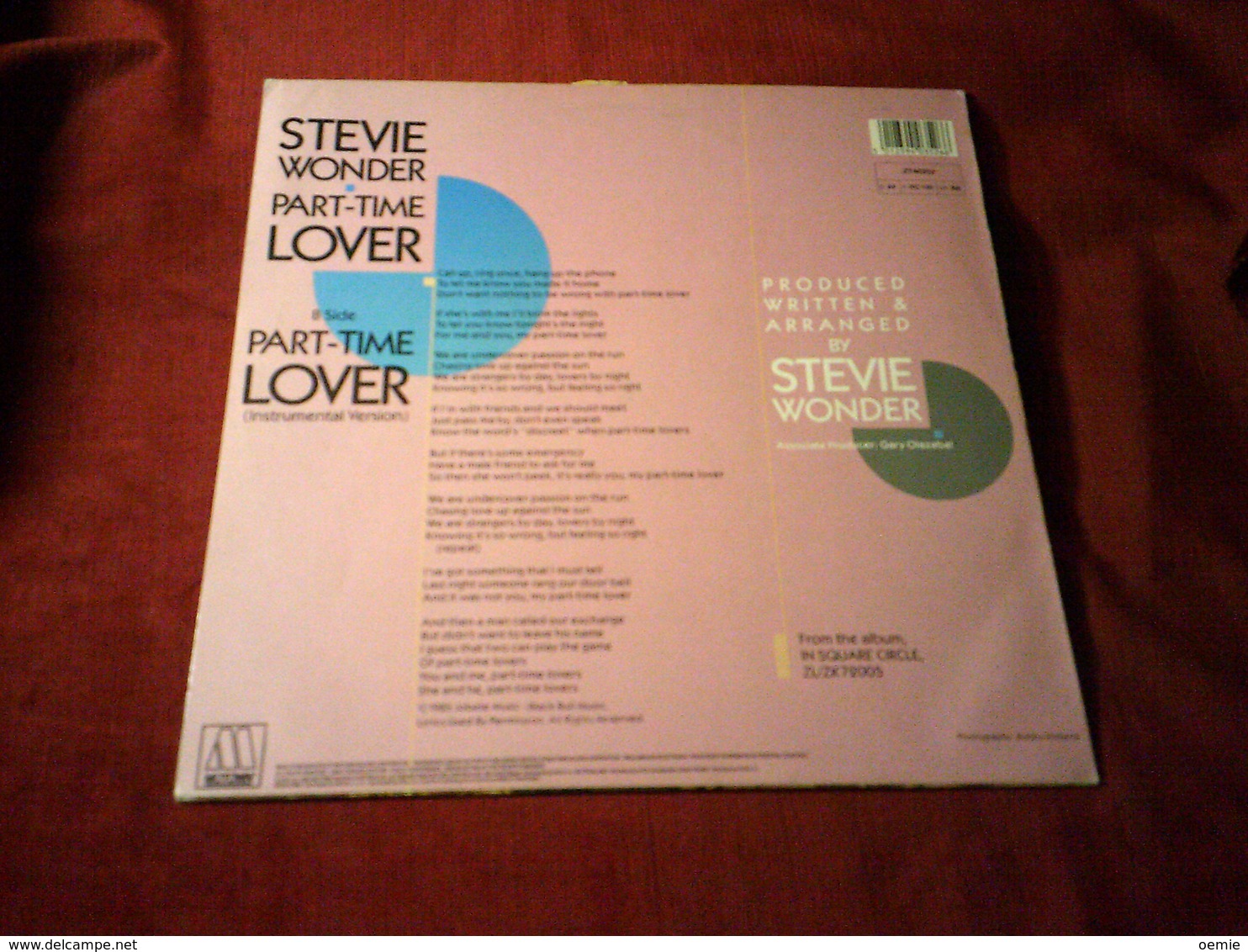 STEVIE  WONDER  ° PART TIME LOVER - 45 T - Maxi-Single