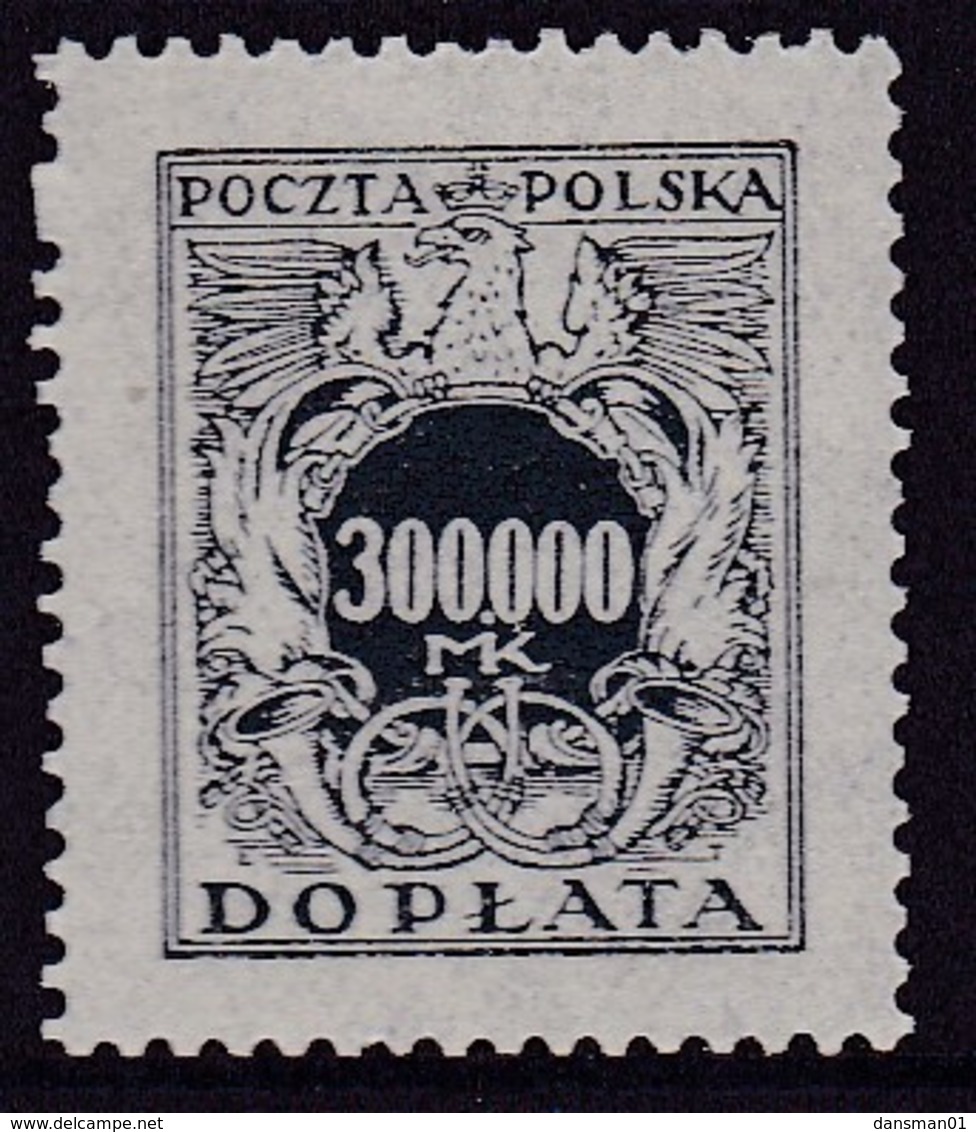 POLAND 1924 Postage Due Fi D60 Mint Never Hinged - Taxe