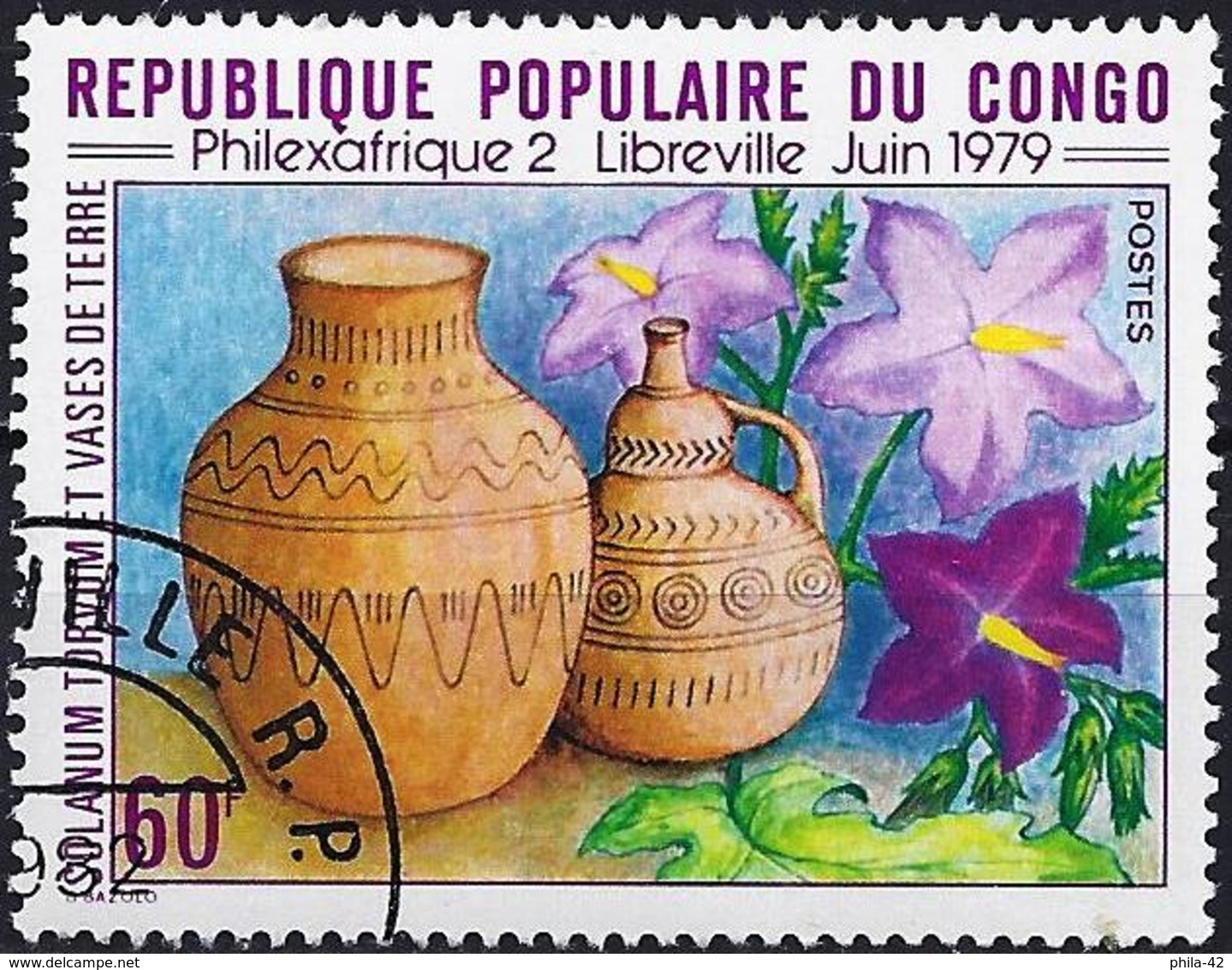 Congo (Braz) 1979 - Mi 678 -  YT 542 ( Philatelic Exhibition : Philexafrique II ) - Oblitérés