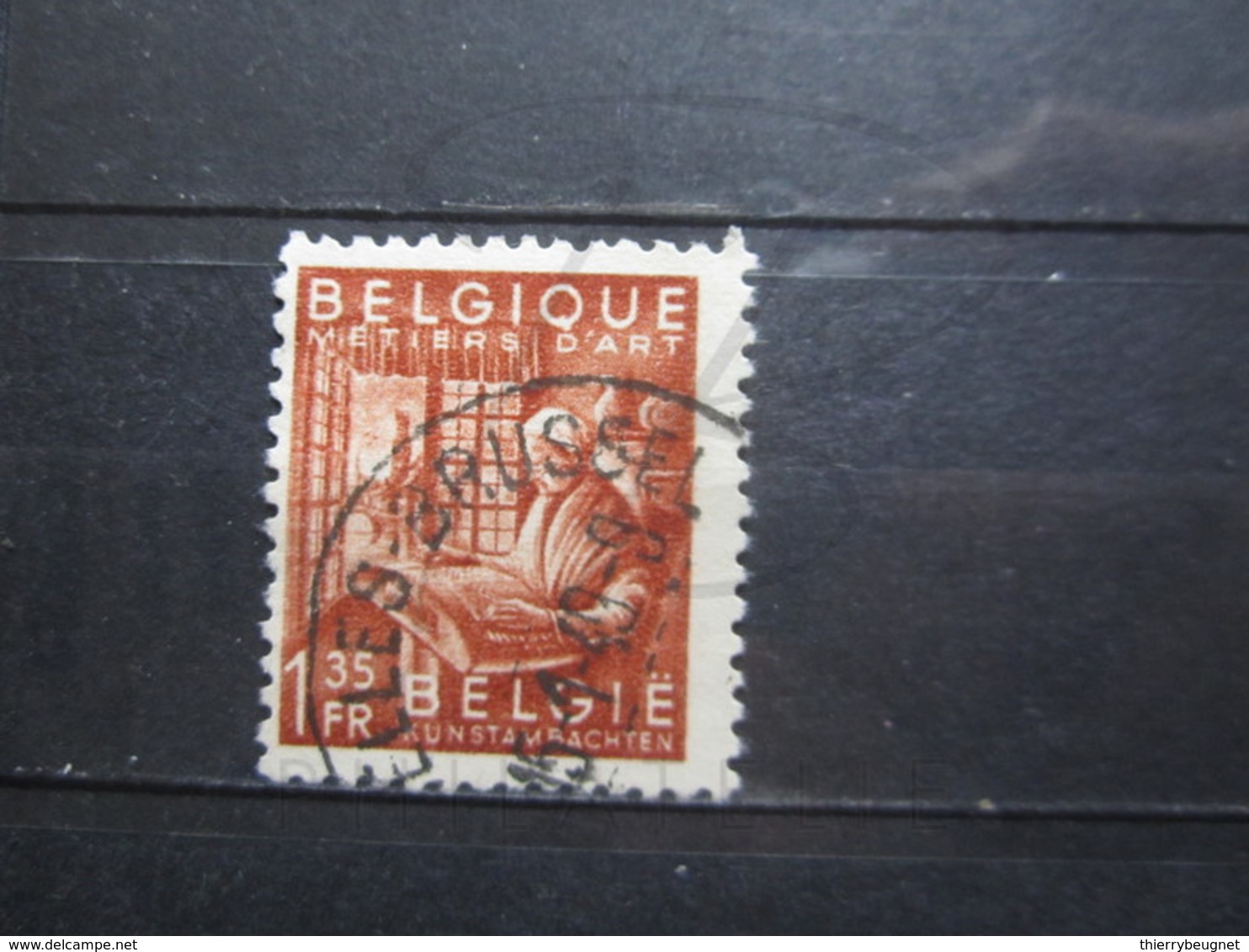 VEND BEAU TIMBRE DE BELGIQUE N° 763 , OBLITERATION " BRUSSEL " !!! - 1948 Exportación