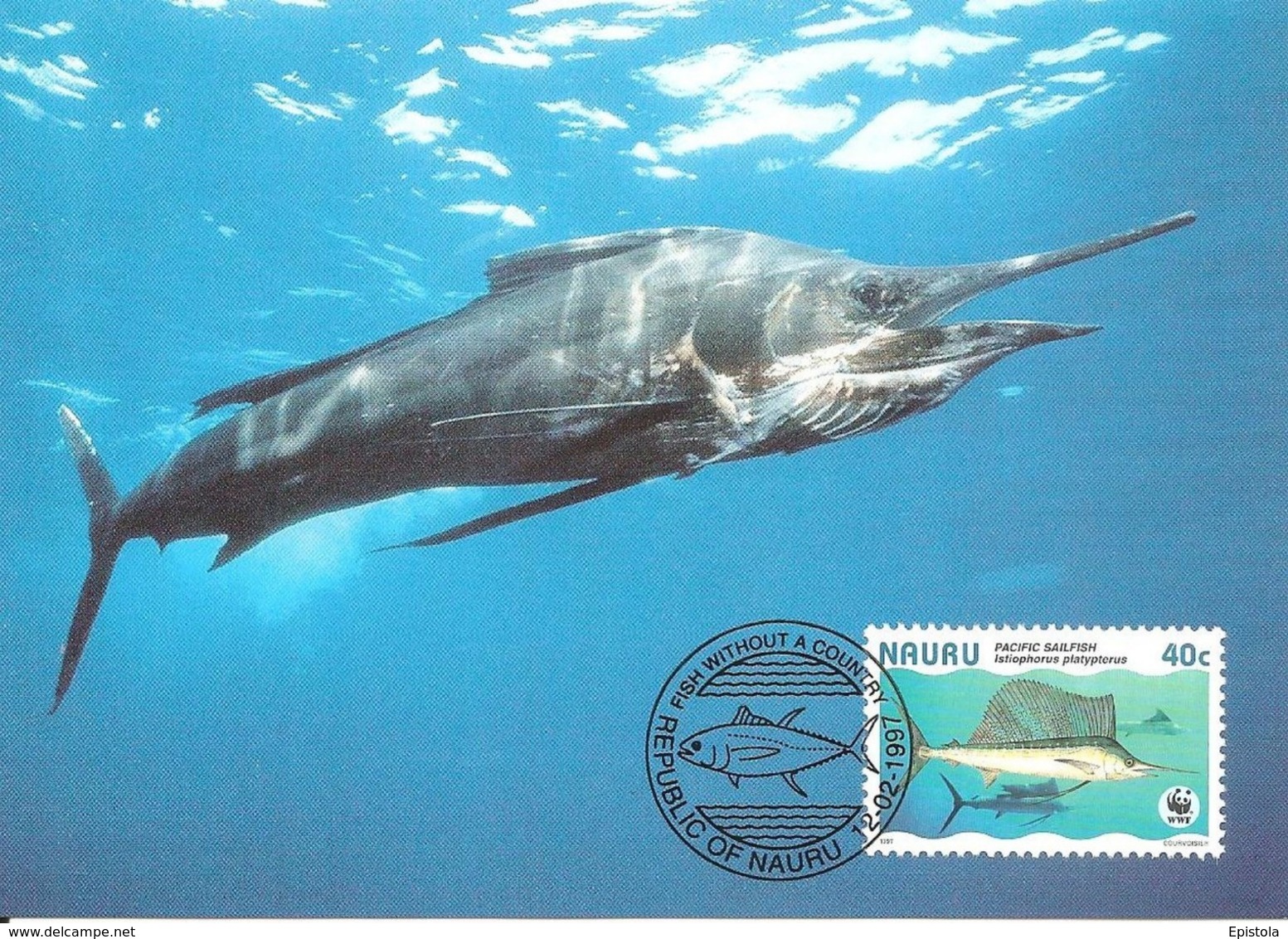 1997 - NAURU - Poisson Voilier - Pacific Sailfish WWF - Nauru