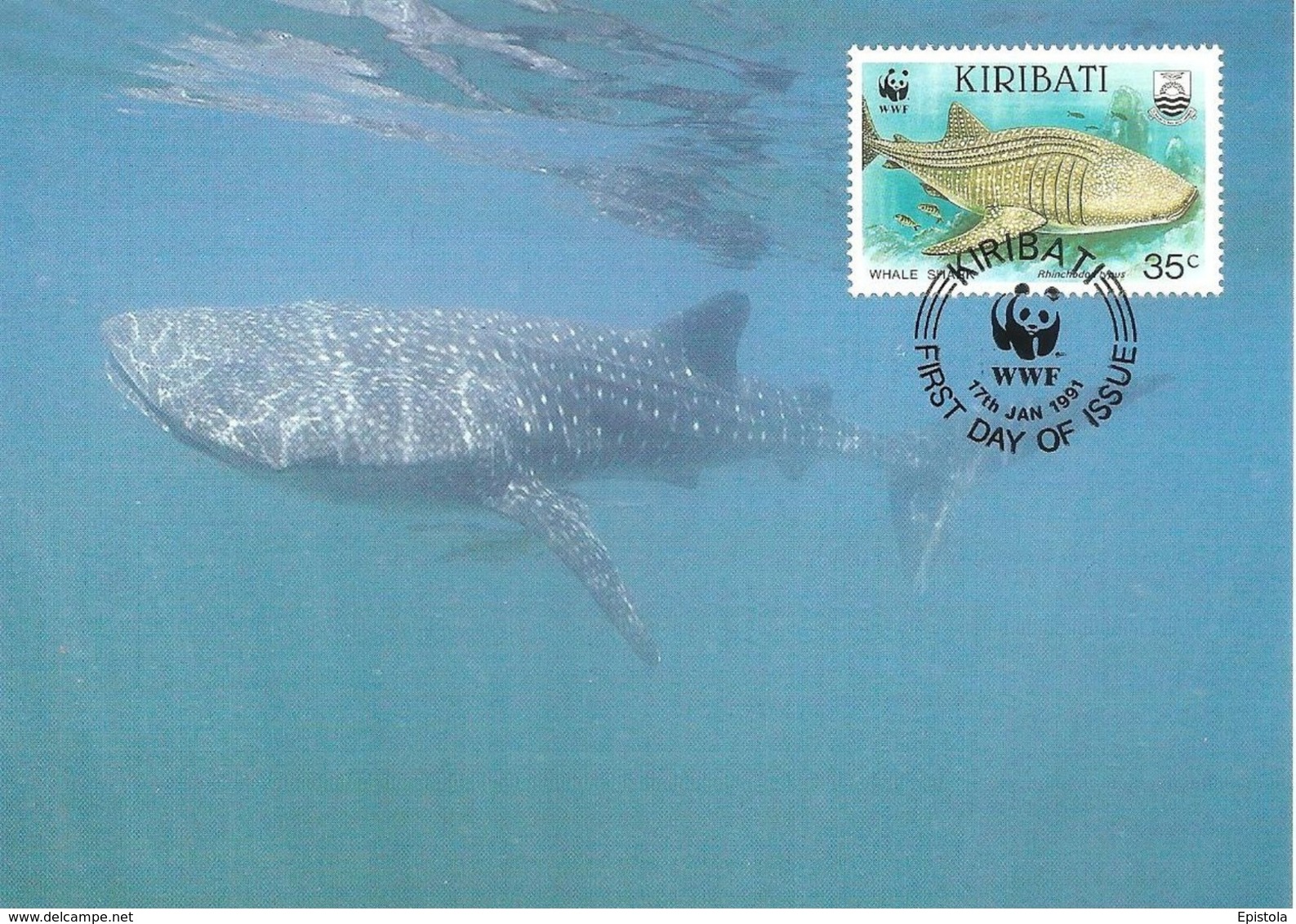 1991 - KIRIBATU - Whale Shark - Requin Baleine WWF - Kiribati