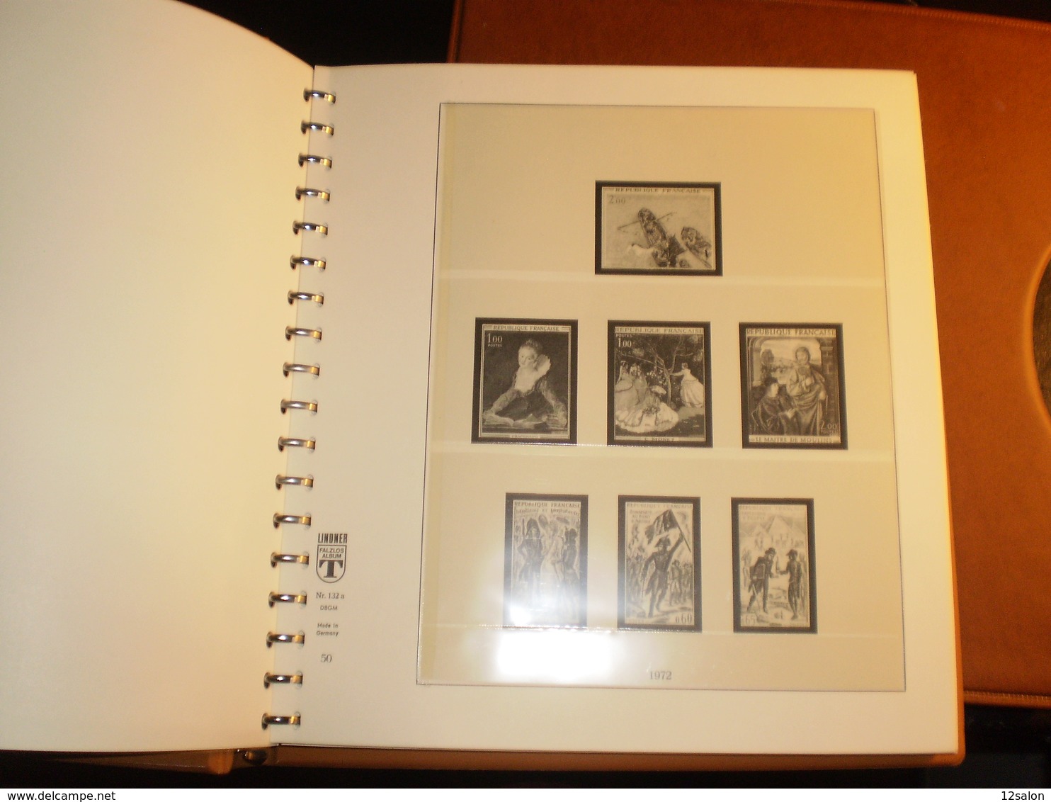 ALBUM FRANCE Préimprimé REGULAR 1972 à 1981 LINDNER - Binders With Pages