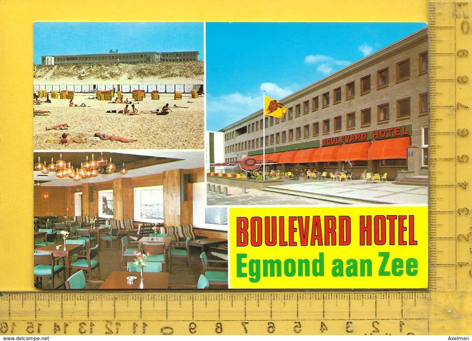 CPM  PAYS BAS, NOORD HOLLAND, EGMOND AAN ZEE : Boulevard Hotel, 3 Vues - Egmond Aan Zee