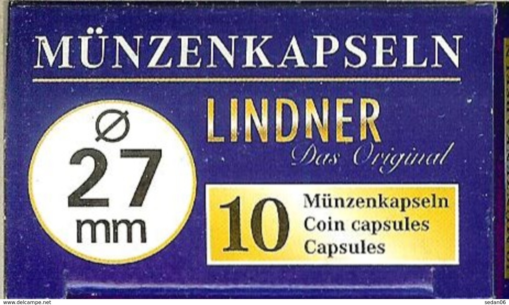 LINDNER - CAPSULES Pour MONNAIES De 27 Mm (Boîte De 10 Capsules) - Matériel