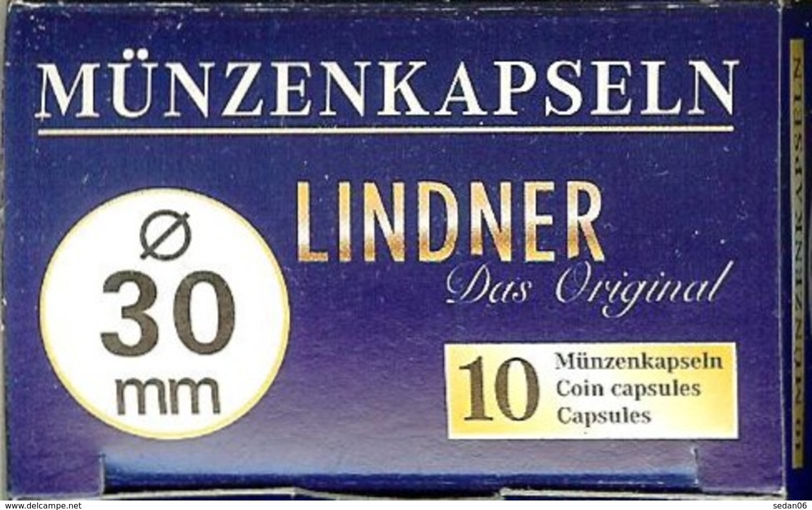 LINDNER - CAPSULES Pour MONNAIES De 30 Mm (Boîte De 10 Capsules) - Matériel