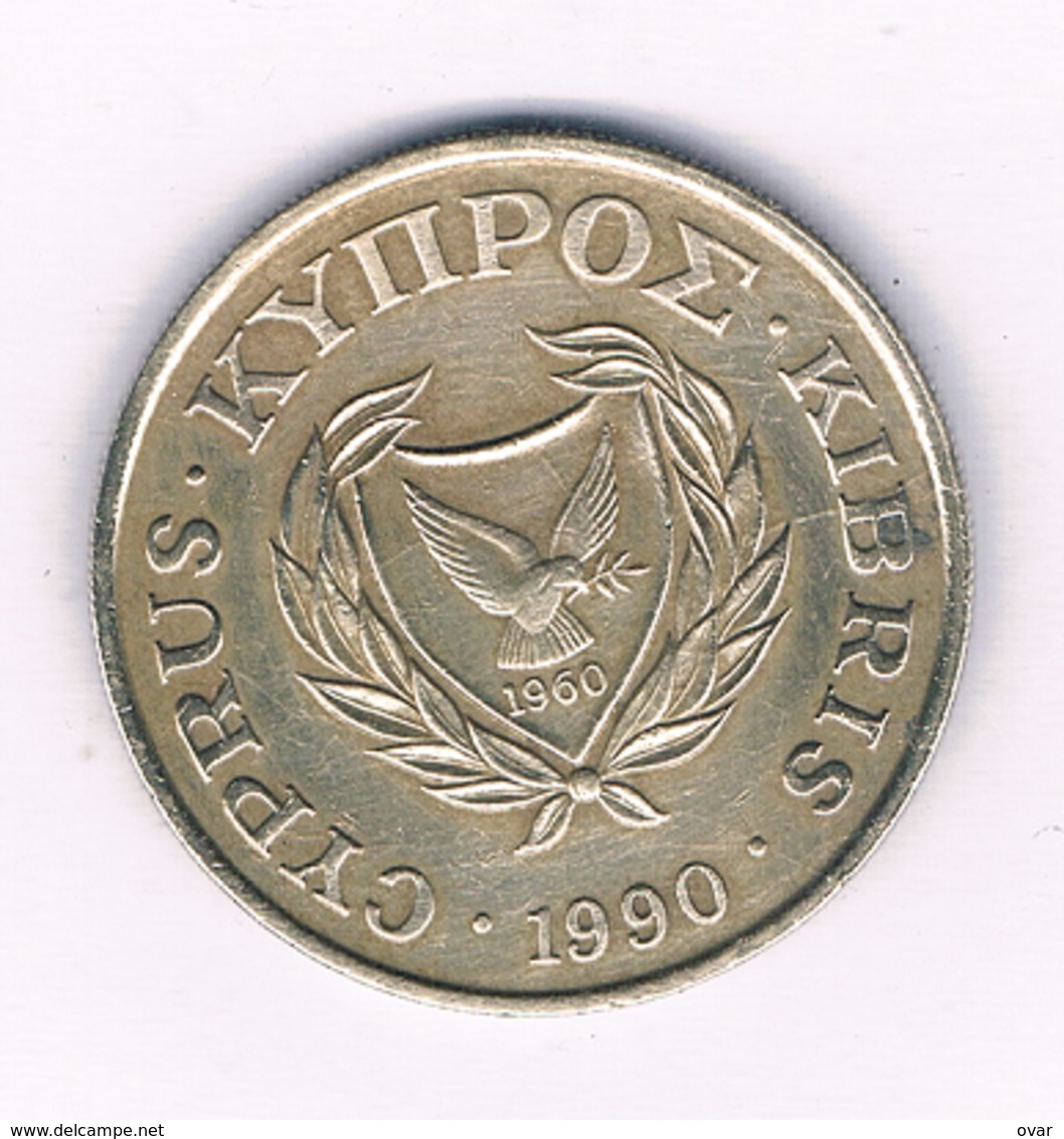 20 CENTS 1990  CYPRUS /2284/ - Zypern