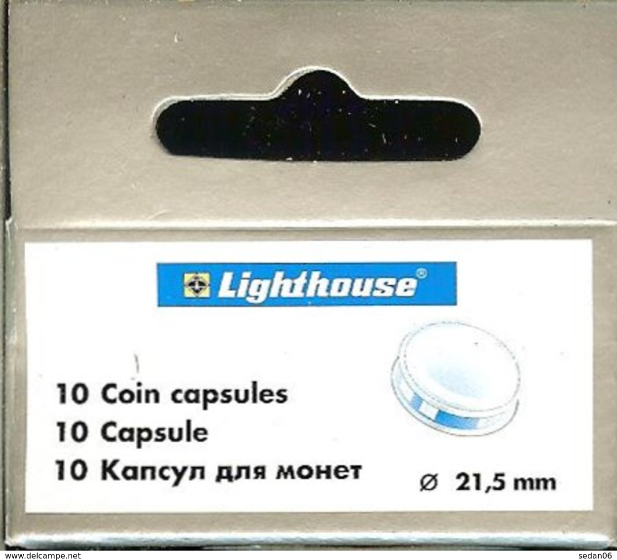 LEUCHTTURM - CAPSULES Pour MONNAIES De 21.5 Mm (Boîte De 10 Capsules) - Matériel