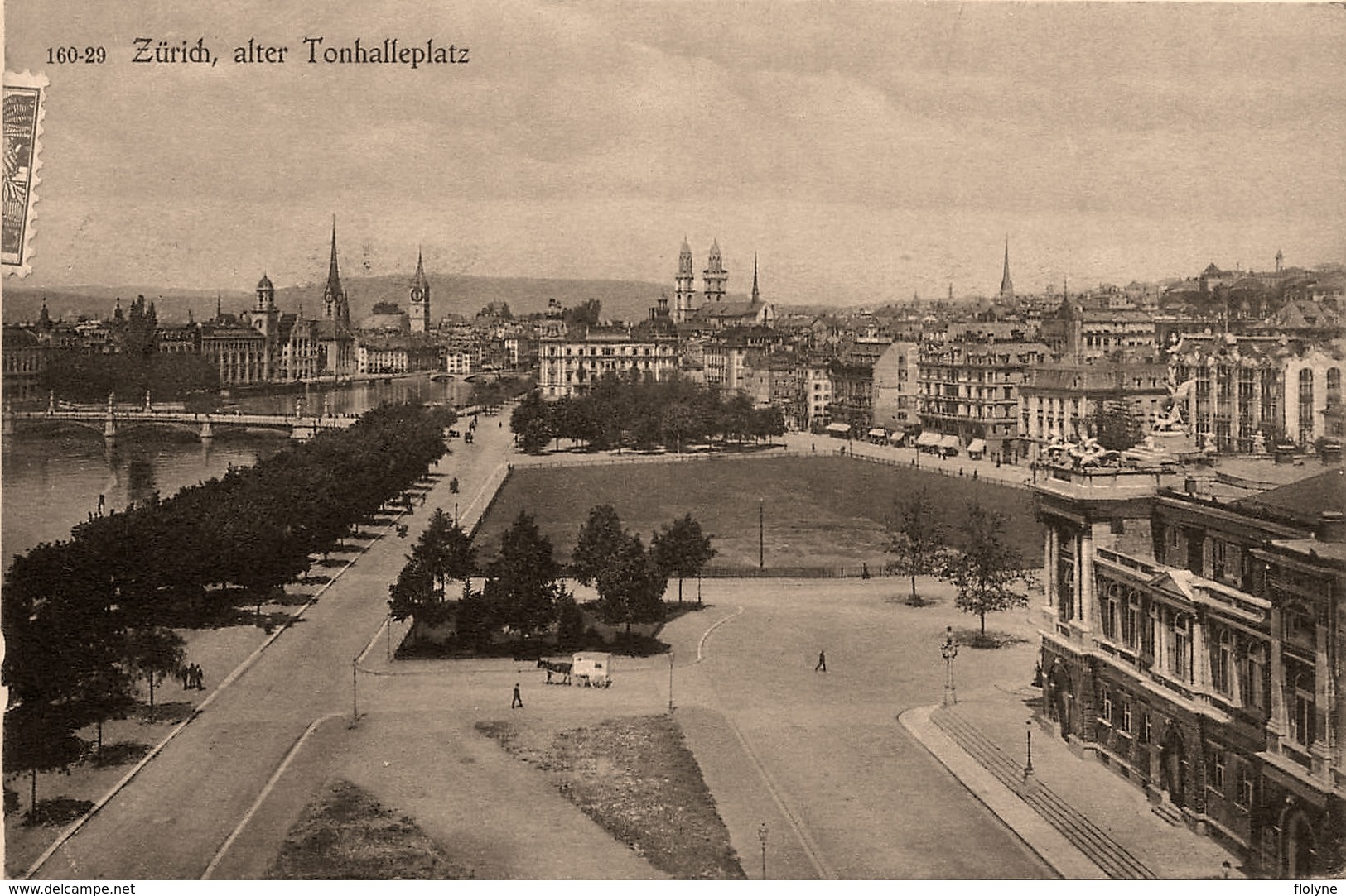 Zurich - Alter Tonhalleplatz - Animation - Suisse Schweiz - Zürich