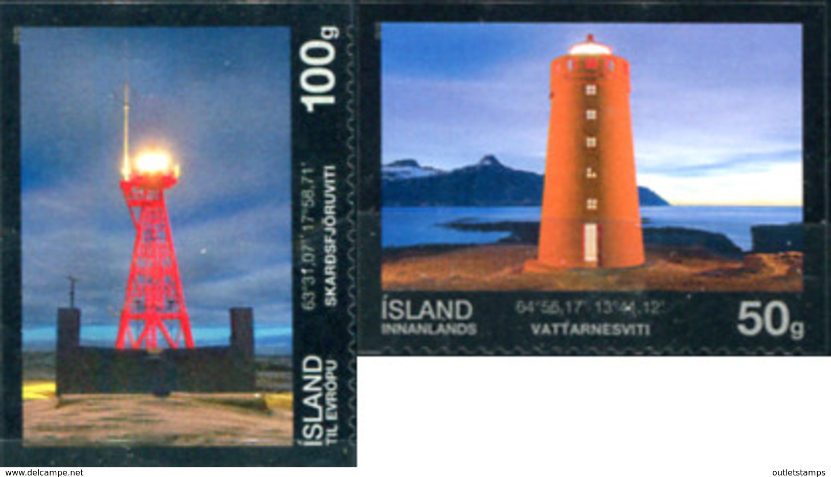 Ref. 304907 * NEW *  - ICELAND . 2013. LIGHTHOUSES. FAROS - Ungebraucht