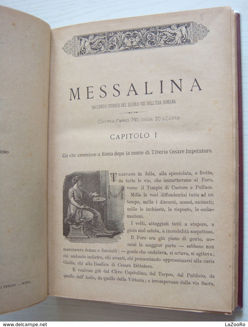 LaZooRo: Giovagnoli, Raffaello - Messalina SCENE ROMANE - Libri Antichi