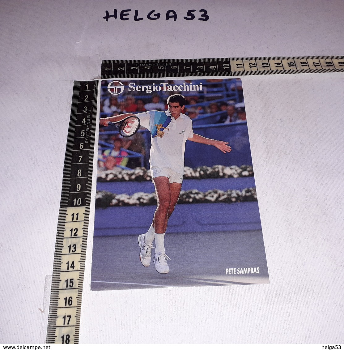 CT5977 PETE SAMPRAS GIOCATORE DI TENNIS PUBBLICITA' SERGIO TACCHINI - Sportler