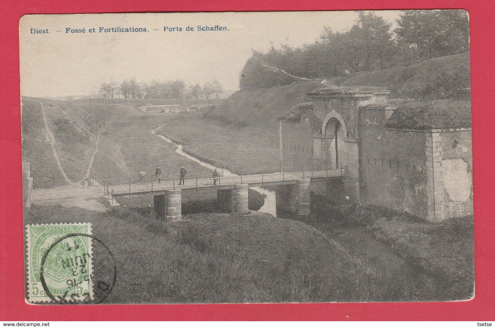 Diest - Fossé Et Fortifications -Porte De Schaffen - 1911 ( Verso Zien ) - Diest