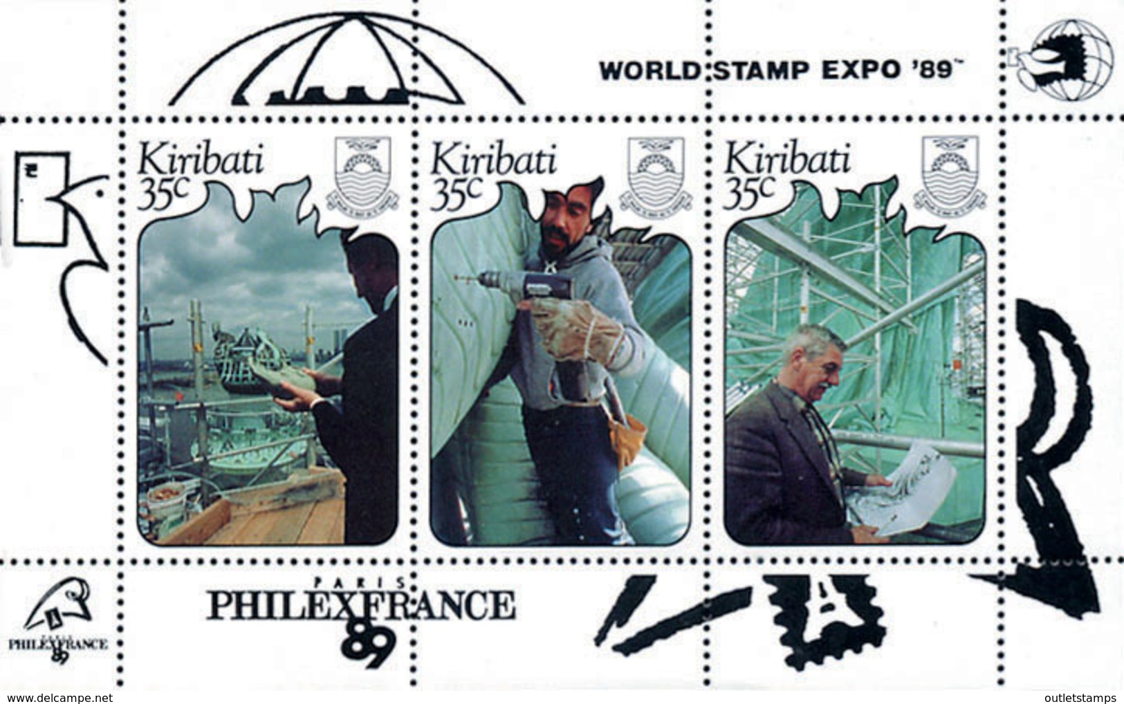 Ref. 160637 * NEW *  - KIRIBATI . 1989. WORLD STAMP EXPO 89 Y PHILEXFRANCE 89	. WORLD STAMP EXPO 89 Y PHILEXFRANCE 89 - Kiribati (1979-...)