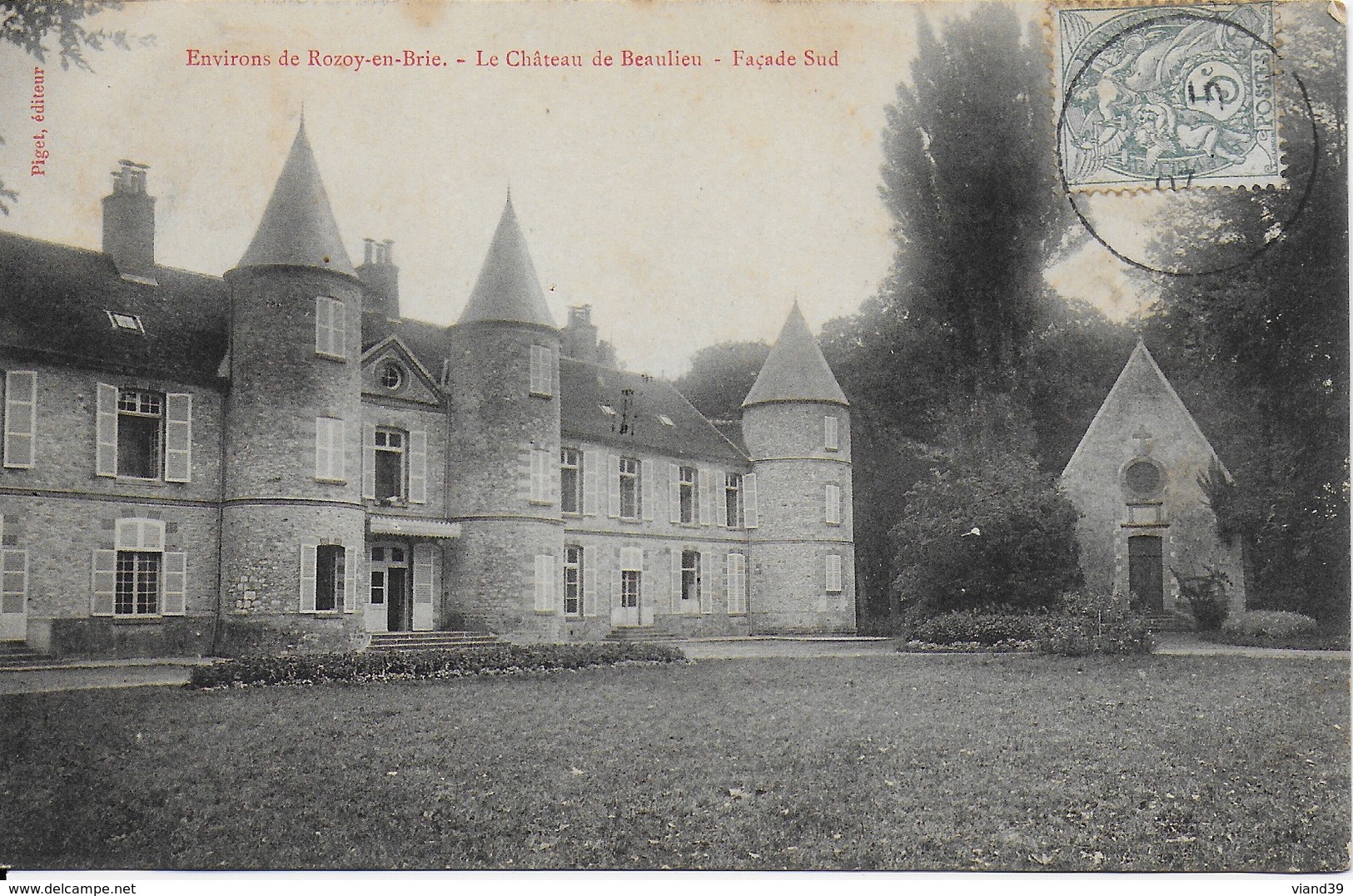 Rozay En Brie Ou Rozoy (environs) - Château De Beaulieu , Façade Sud -  JCR 7 - Rozay En Brie