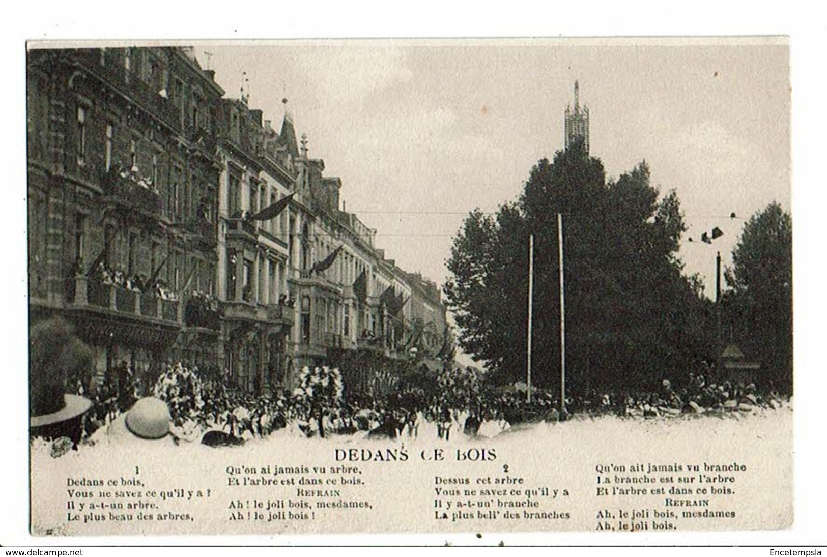 CPA-Carte Postale-Belgique-Liège -Dedans Ce Bois - Chanson  VMO14447 - Musique