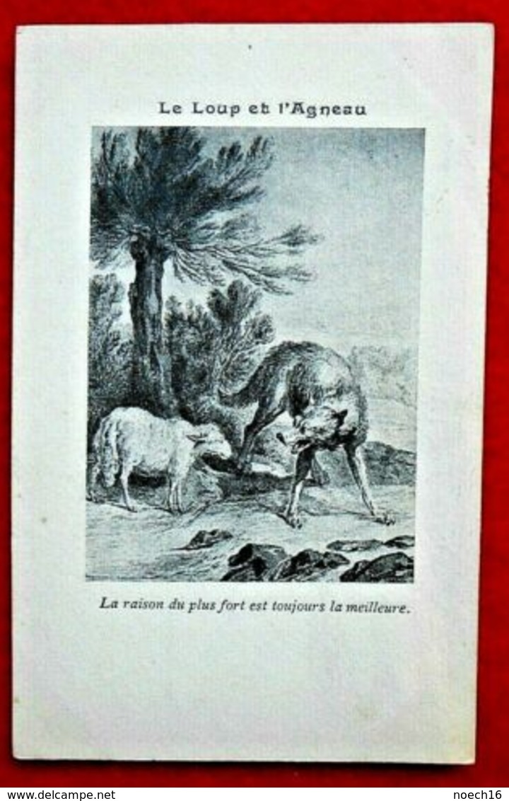 CPA Fantaisie/ Fable/ Le Loup Et L'agneau - Contes, Fables & Légendes