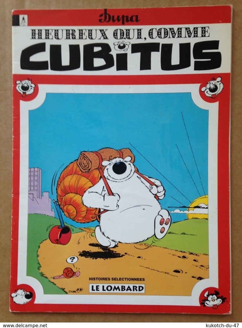 BD - Heureux Qui Comme Cubitus - Dupa - Publicité (1994) - Cubitus