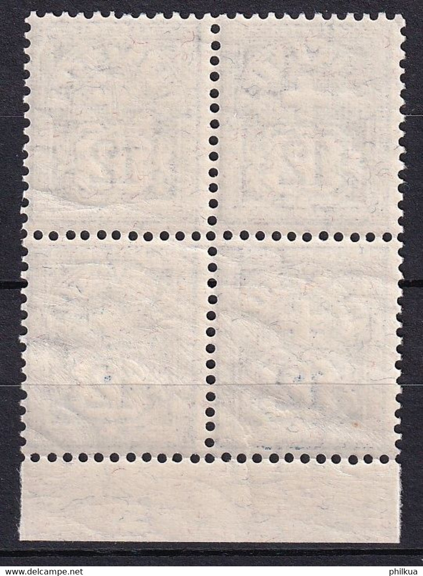 Zumstein / Michel  84/87 Postfrischer/** MNH Viererblock Mit Originalgummi Und Bogenrand - Unused Stamps