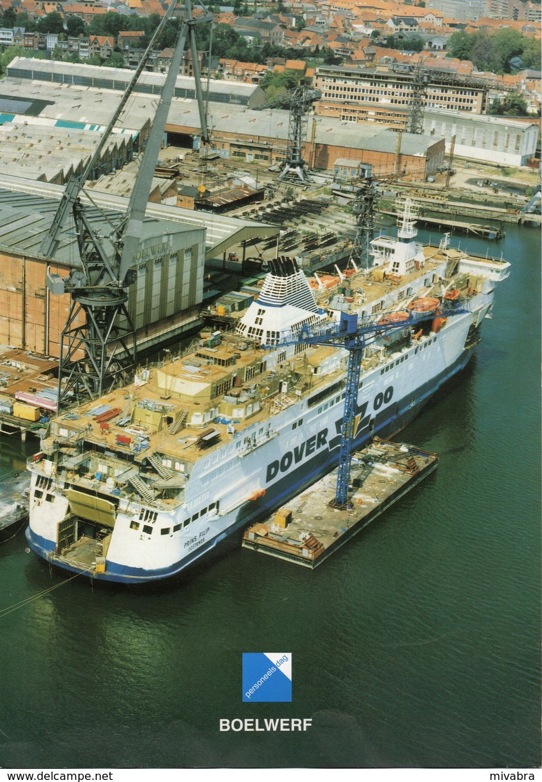 BOELWERF TEMSE - BROCHURE JUMBO FERRY PRINS FILIP 1991 DOVER OOSTENDE Met TECHNISCHE DATA EN FOTO - Andere & Zonder Classificatie