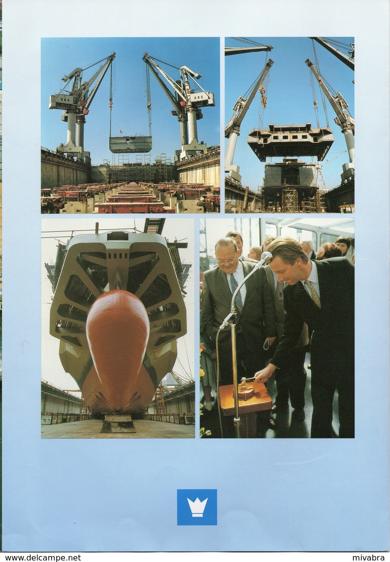 BOELWERF TEMSE - BROCHURE JUMBO FERRY PRINS FILIP 1991 DOVER OOSTENDE Met TECHNISCHE DATA EN FOTO - Autres & Non Classés