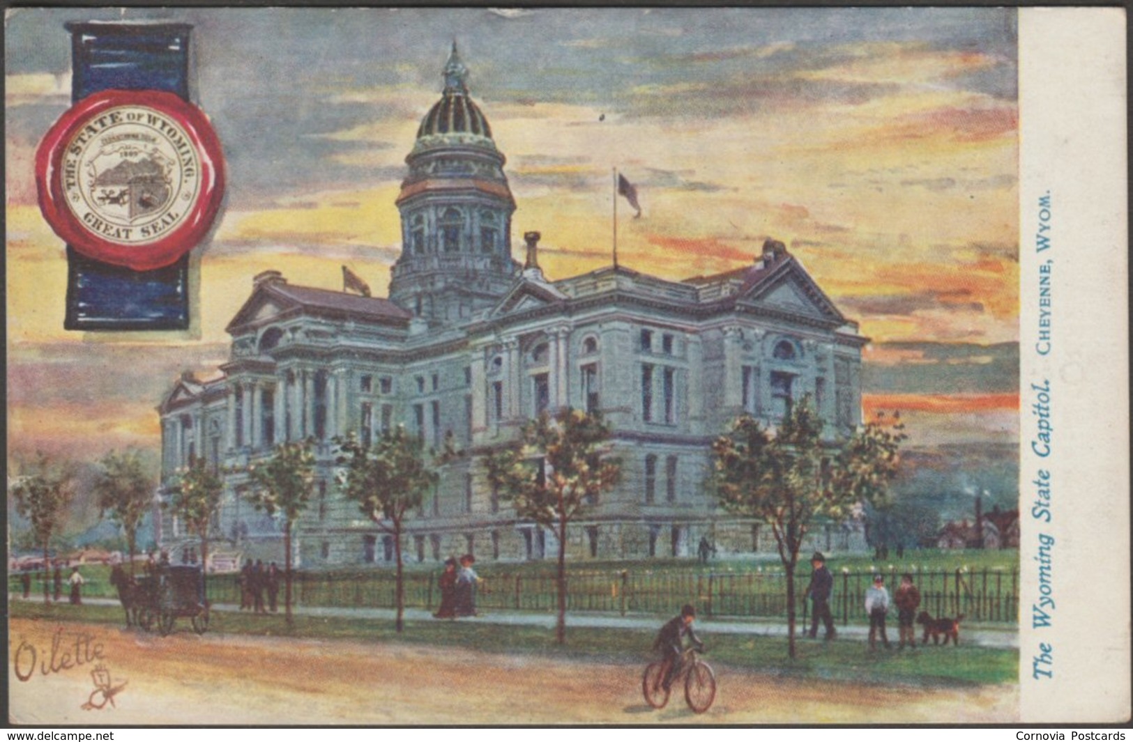 State Capitol, Cheyenne, Wyoming, C.1905-10 - Tuck's Oilette Postcard - Cheyenne