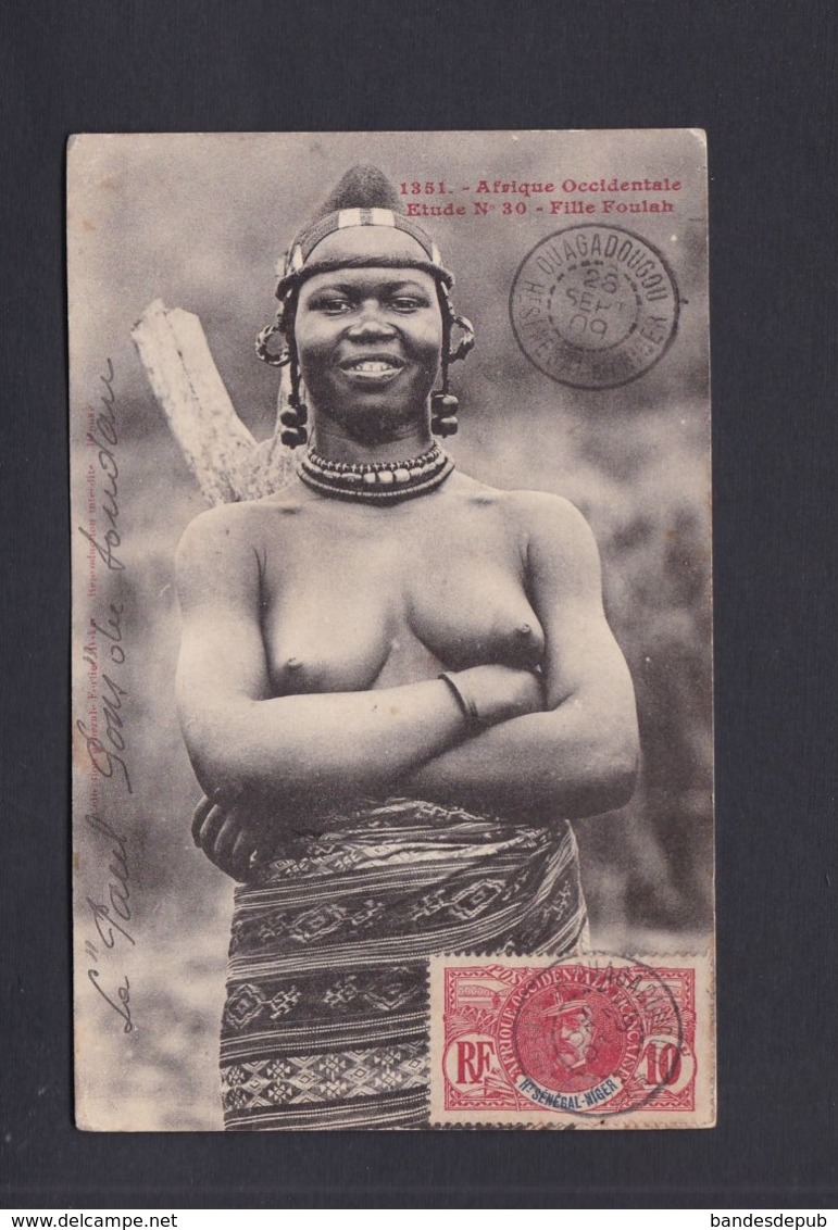 Vente Immediate Afrique Occidentale Haut Senegal Niger Etude N°30 Fille Foulah ( Ethnologie Ref 40986) - Niger